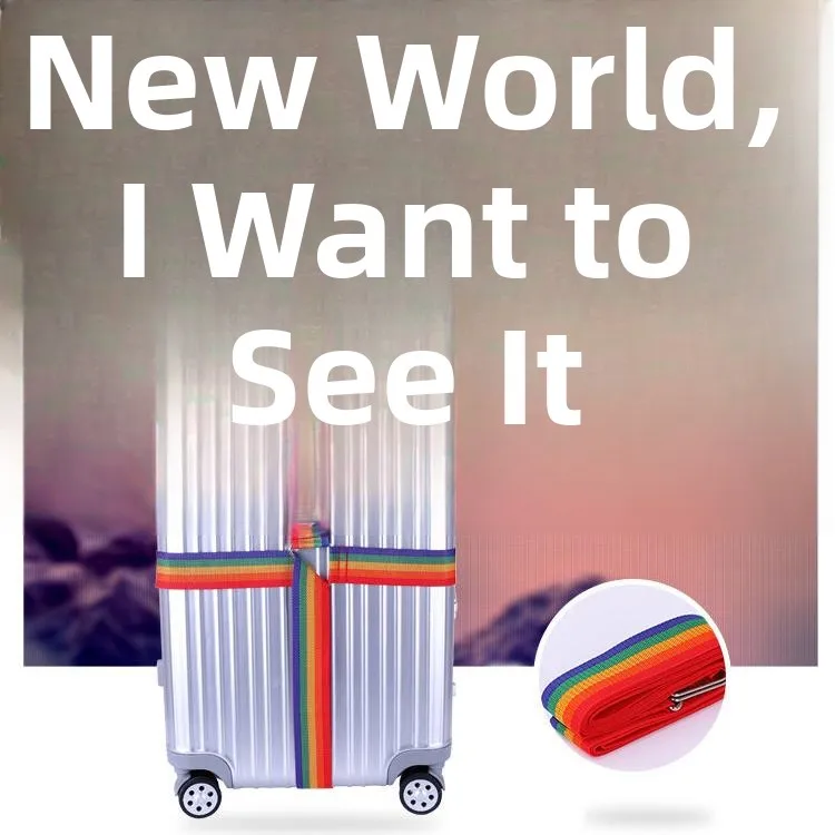 

Усиленный перекрестный ремень 42M для чемодана, ремень для крепления багажа, укрепляющий ремень для упаковки, снаряжение для активного отдыха и путешествий