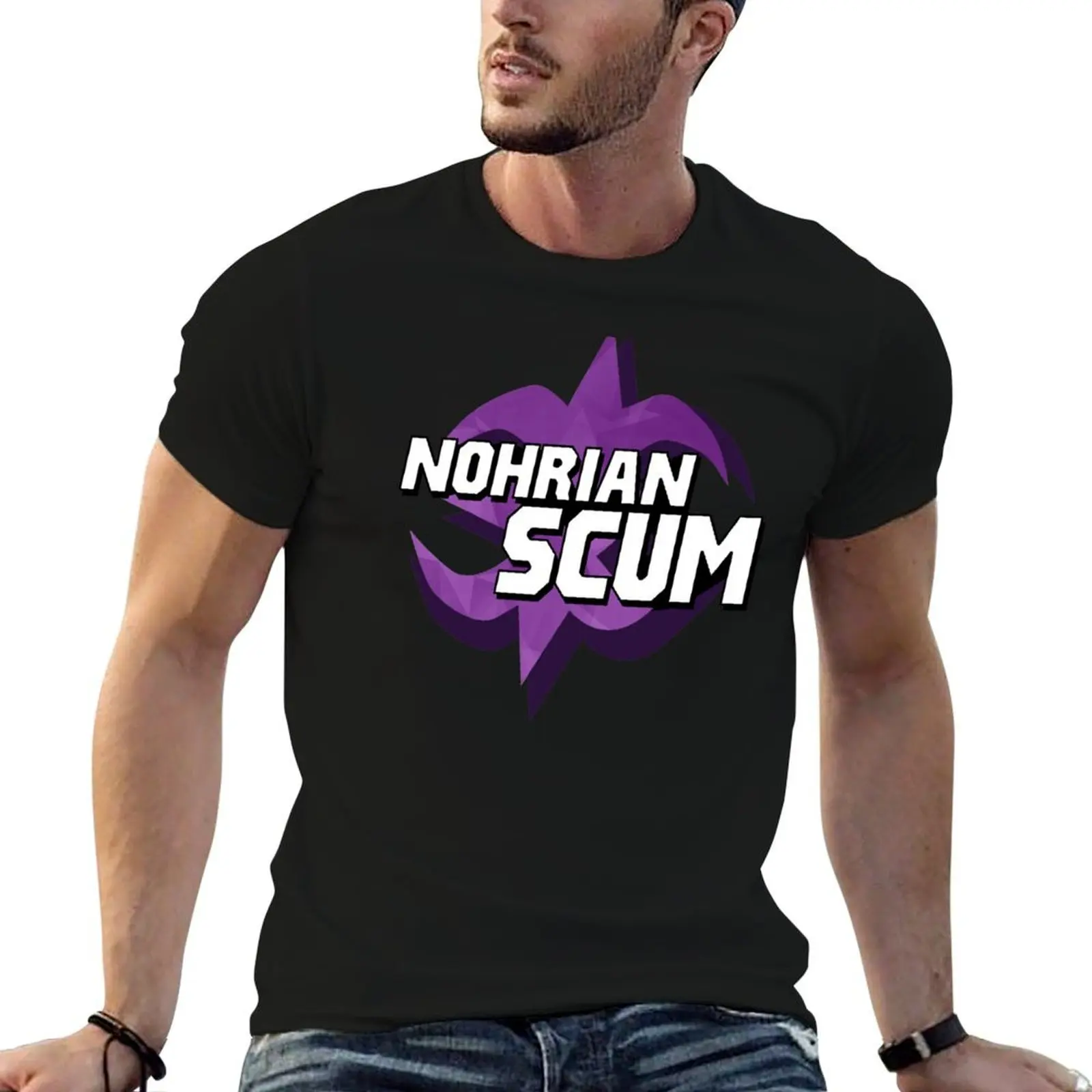 Nohrian Scum Ver. 2 T-Shirt Plus Size Loose Short Sleeve Top