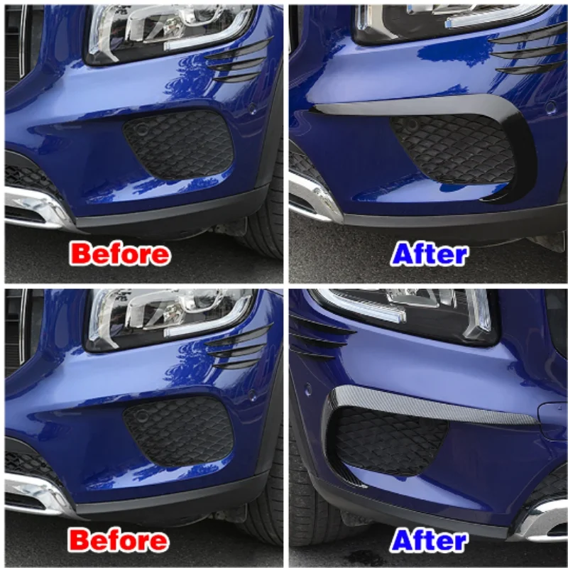 For Mercedes Benz GLB Class GLB Car Front Bumper Spoiler Fender Foglight Fog Lamp Grille Frame Cover Trim Refit2019-2020