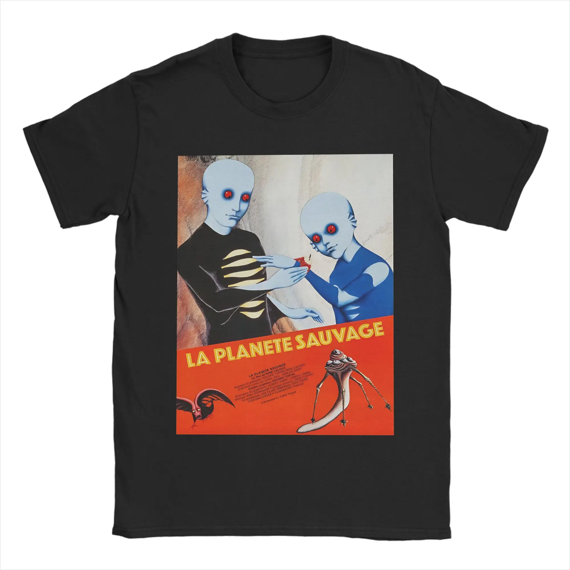 Fantástico planeta La Planete Sauvage camiseta Unisex algodón Top camiseta Harajuku cuello redondo manga corta