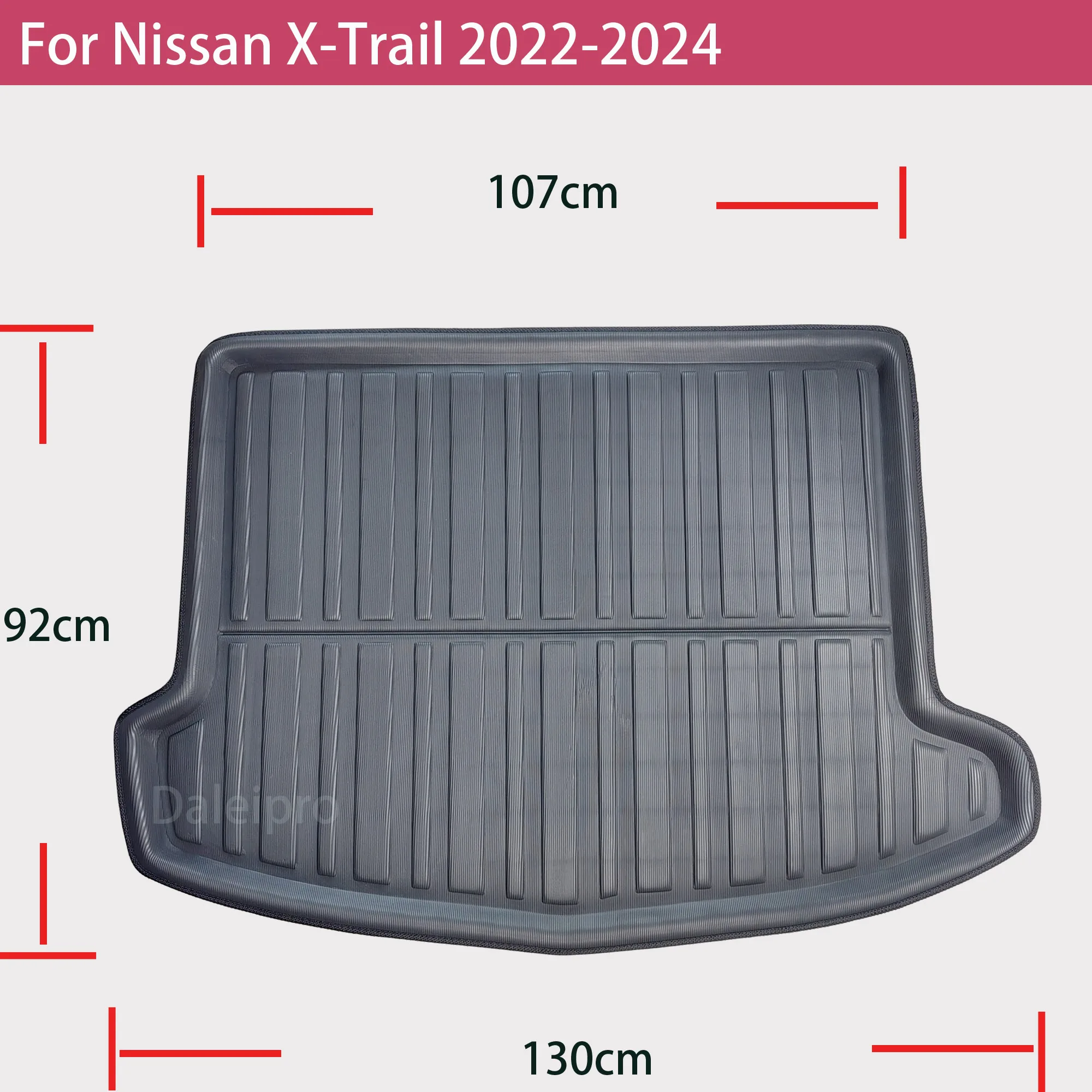 Car Rear Trunk Mat For Nissan X-Trail XTrail XTL T33 2022 2023 2024 Cargo Liner Boot Floor Tray 3D Protector Carpet Accessories