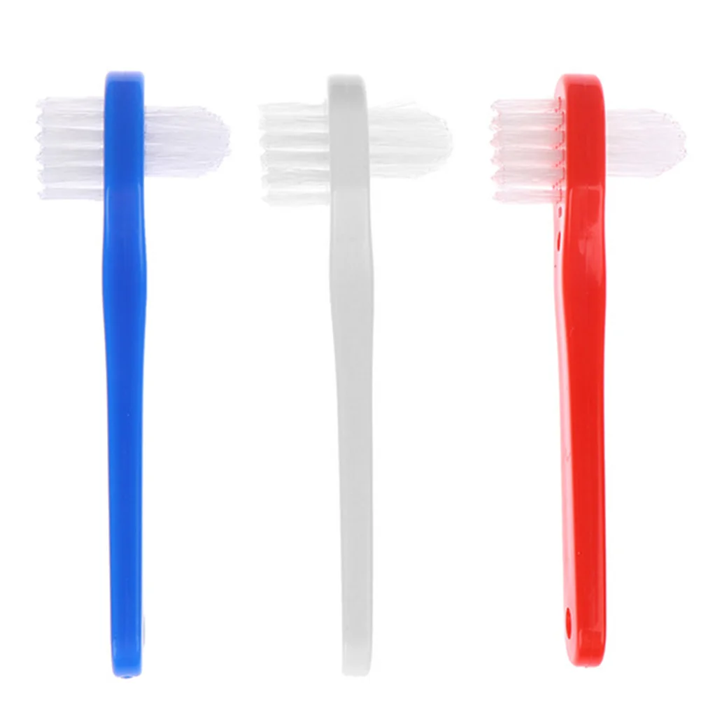 

3 Pcs Denture Toothbrush Toothbrushs Cleaning Dental Toothbrushes for Braces False Adults