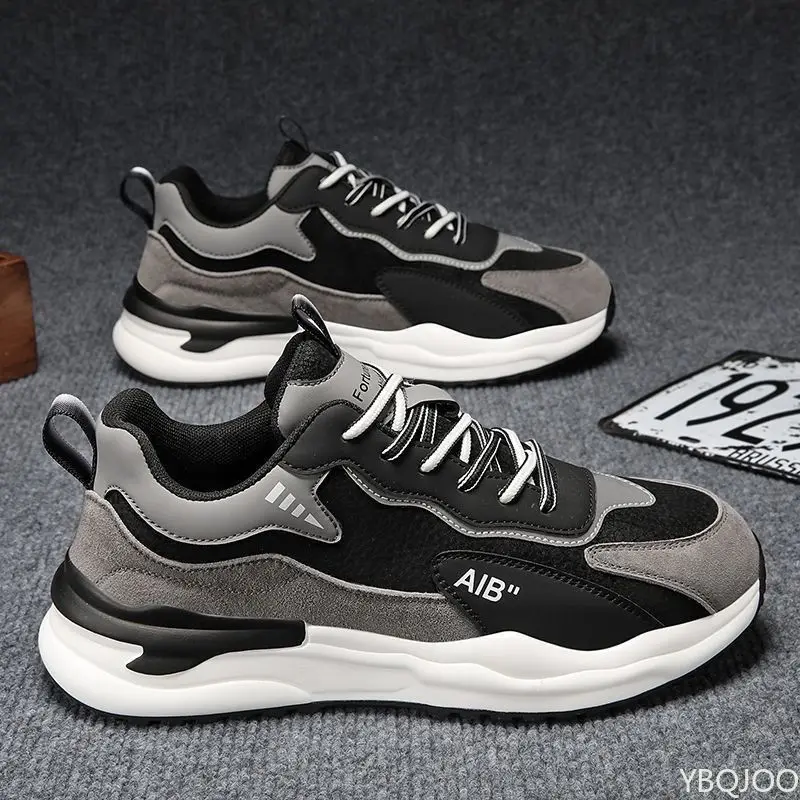 

Spring Autumn Men's Versatile Casual Sports Shoes for Running Anti slip Wear resistant Increased Height Comfortable Men's Shoes
