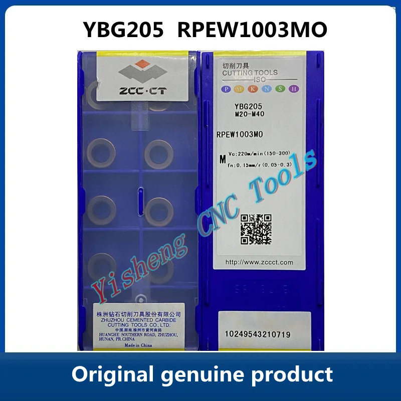 

ZCC CT YBG202 RPEW1003MO YBG205 Оригинальные оригинальные лезвия с ЧПУ Zhuzhou