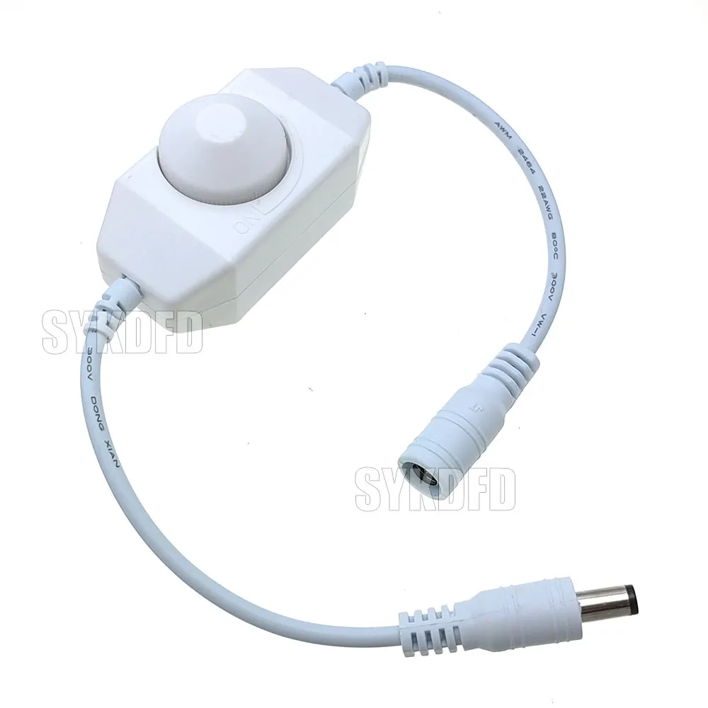 LED Dimmer Switch Brightness Adjust Controller for 3528 5050 5730 5630 Single Color Strip Light DC 12V 24V