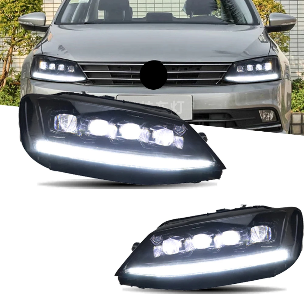 

Headlight For VW Jetta LED Headlights 2012-2018 Sagitar Head Lamp Car Styling DRL Signal Projector Lens Automotive Accessories