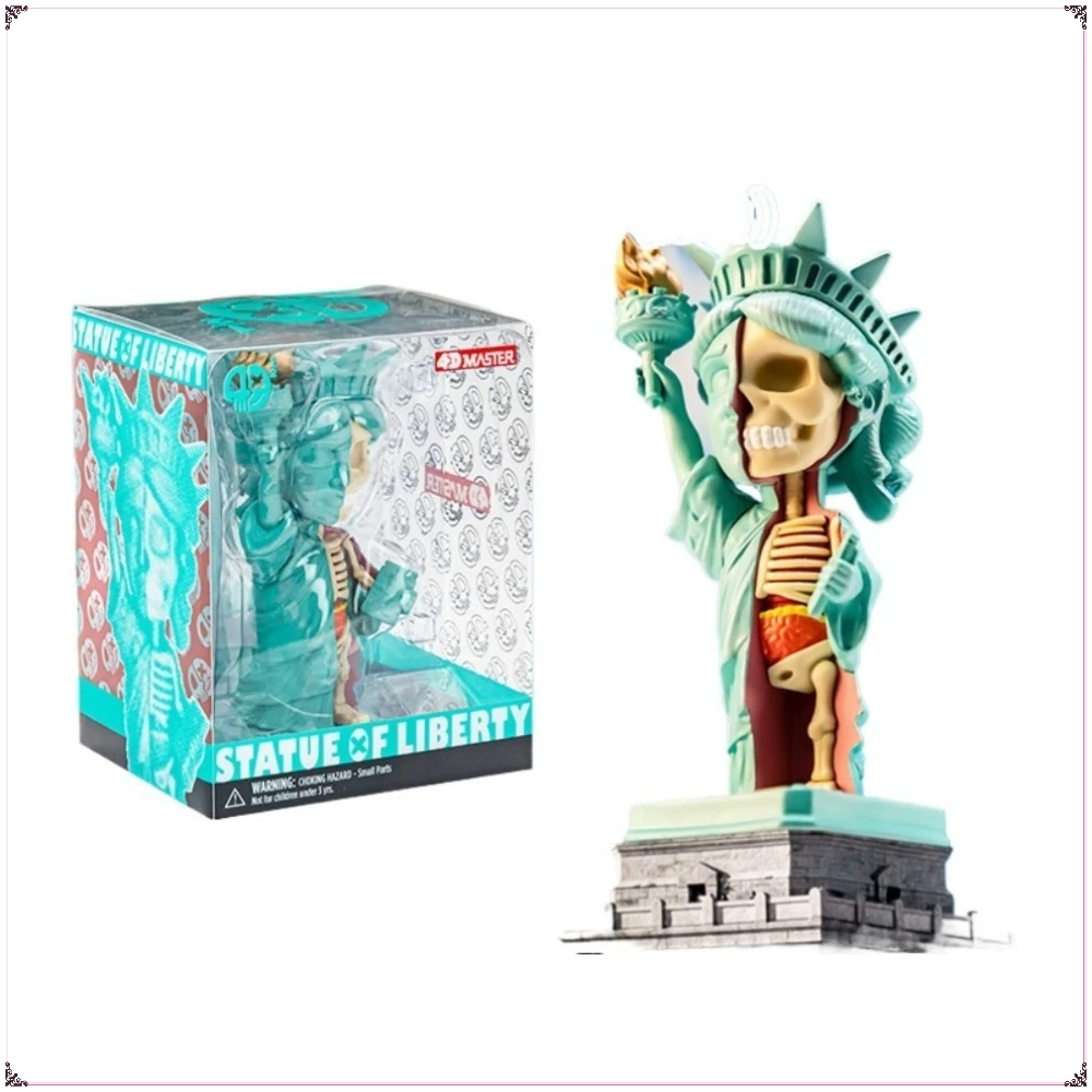 

4D Master Statue of Liberty Classic Colors Anatomy Image Cartoon Figurine Model Fun Interior Decorations Birthday Kids Toy Gift