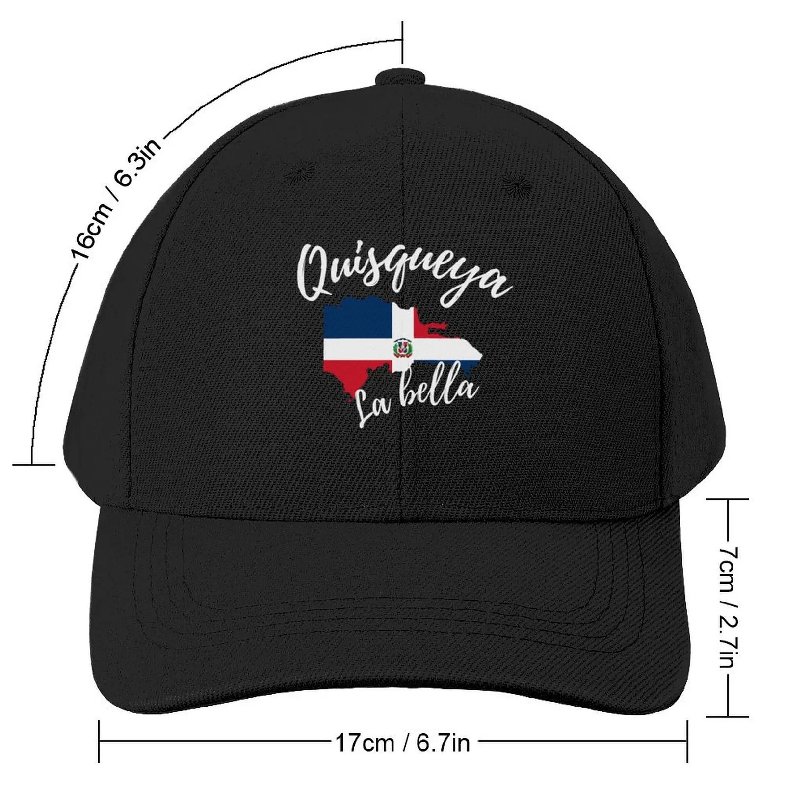 Quisqueya La Bella, Dominican Republic Baseball Cap Golf Hat Man Christmas Hat Brand Man cap Female Men's