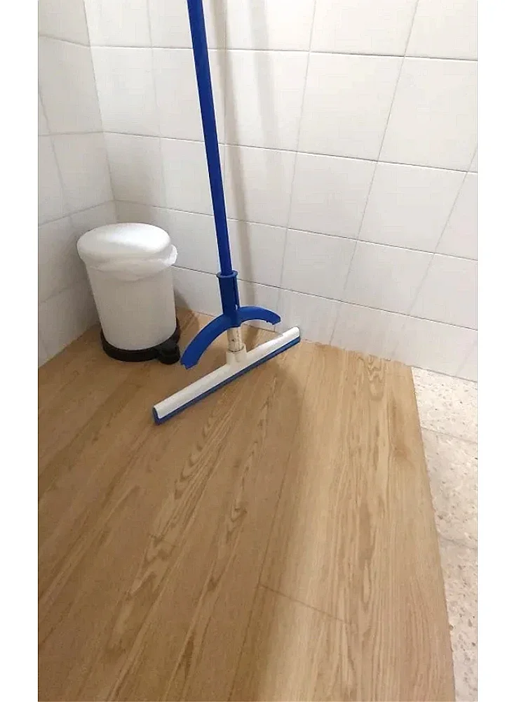2 Roll Thick Anti Slip Peel and Stick Floor Tile Natural Wood Grain Appearance Self Adhesive Floor Stickers use For Cement Floor