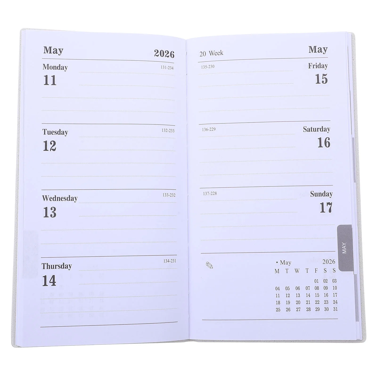 A6 مخطط أسبوعي جدول كتاب جيب مخطط المفكرة غطاء من البولي يوريثان السفر مكتب محفظة مدمجة منظم جيب دفاتر الملاحظات للسفر