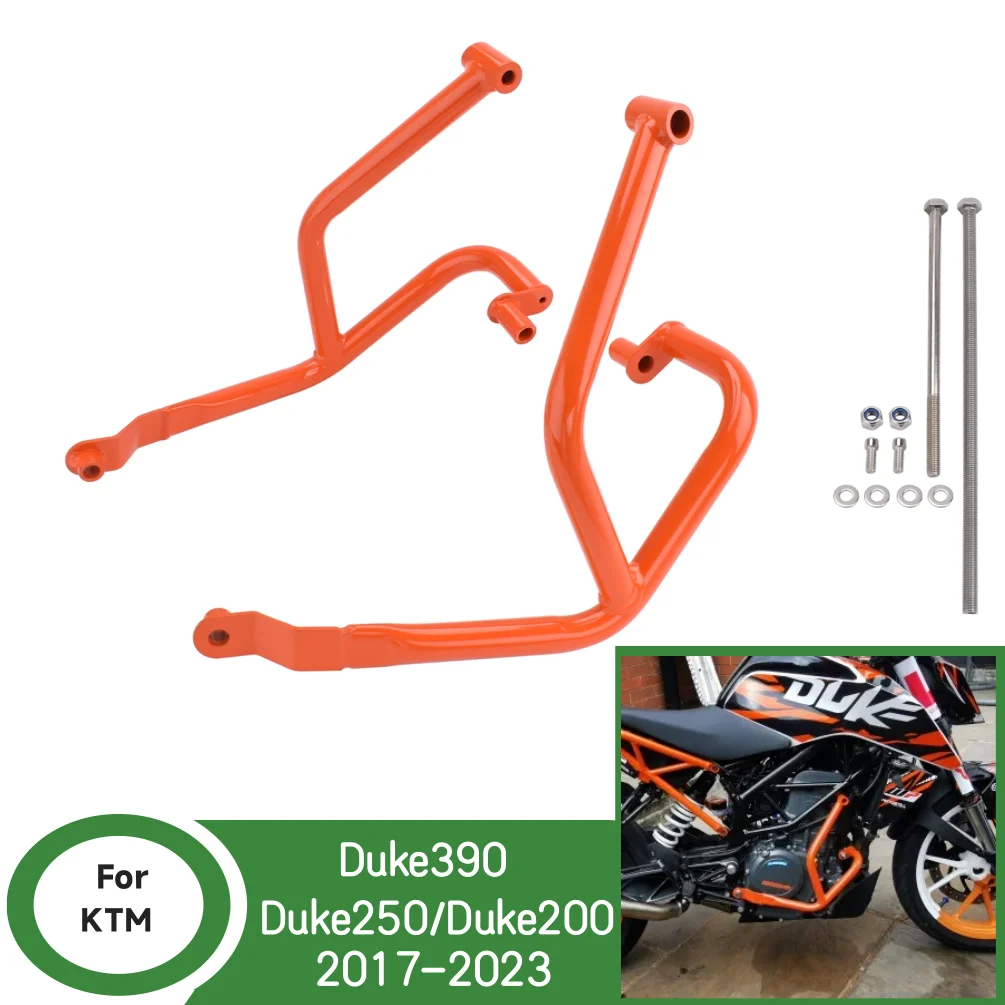 

For KTM Duke390 Duke250 Duke200 Engine Guard Bumper For Duke 390 250 200 2017-2023 Crash Bar Motorcycle Body Frame Protector