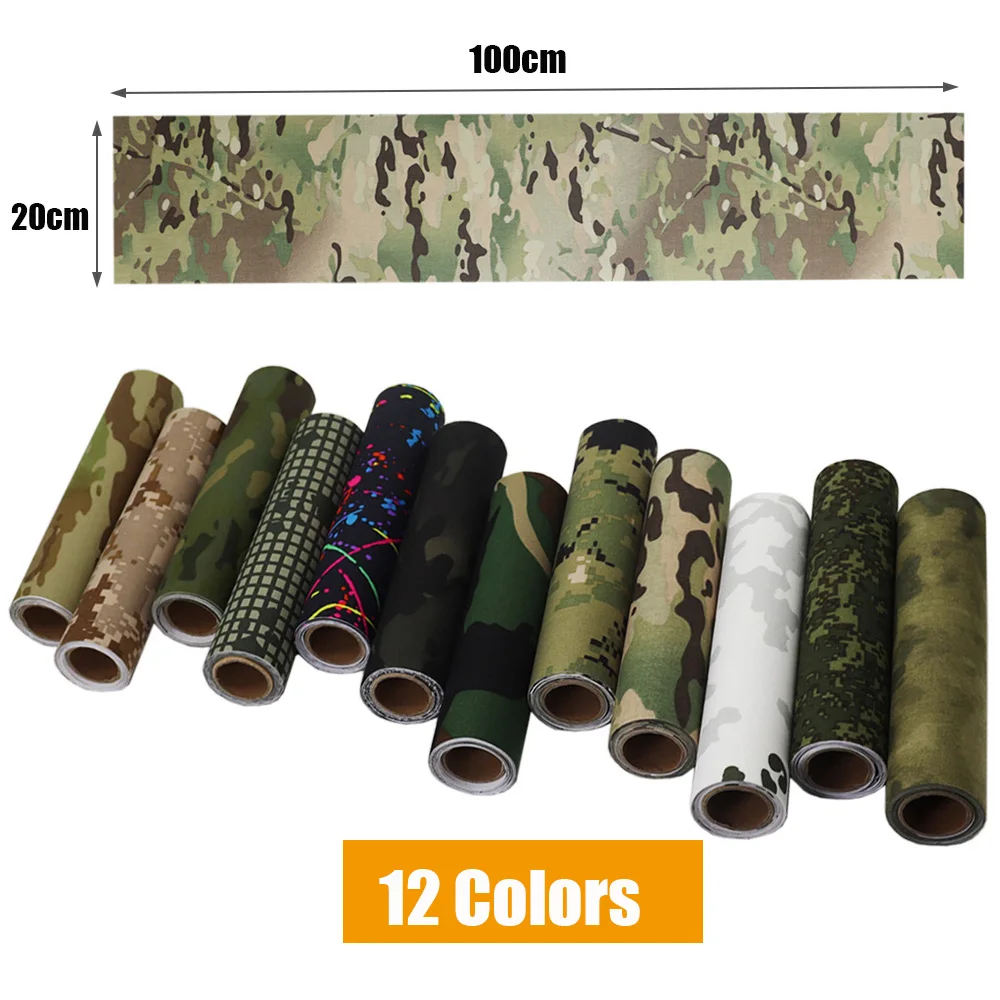 500D Nylon Multifunctional Strong Self-Adhesive Camo Tape For Hunting Equipment Optics, Knives, Tactical Gear，DIY Phone Case