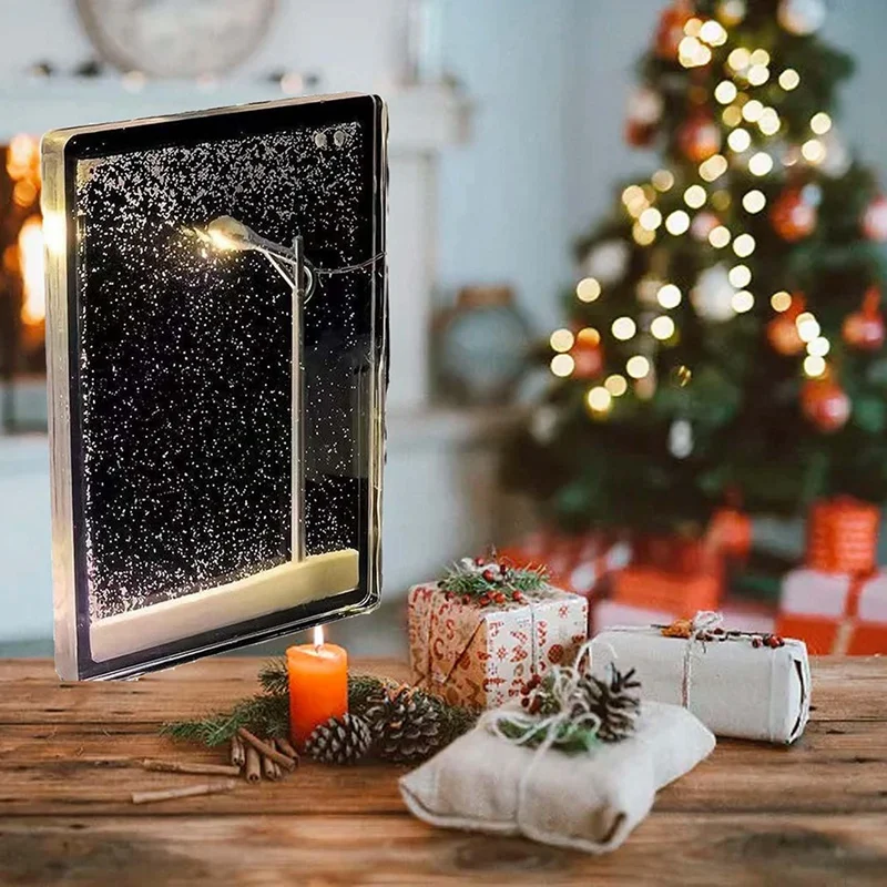 ABPQ-Snow Lamp Night Lamp Material Package, Snow Scene Road Lamp, Snow Scene Lamp, Snowflake Lamp, Snowflake Lamp DIY