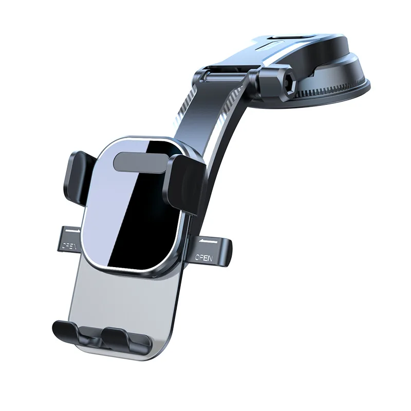 Hot selling：New Arrival 360 Degree Rotary Folding Waterfall Large Suction Cup Base Car Dashboard Navigation Bracket