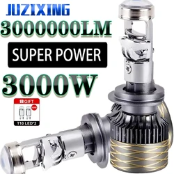 JUZIXING Auto 1700W Turbo Projector Mini Lens H4 High Beam 12V 24V H8/H9/H11 H7 H4 9005 9006 Lighthouse Light Bulbs on Cars Lamp
