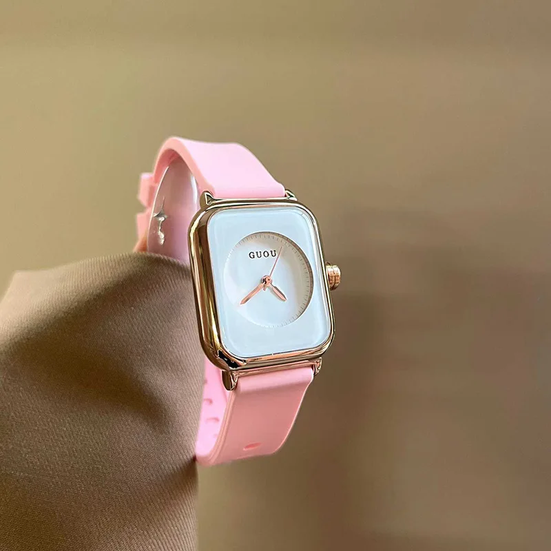 2026 New Women'S Watch With Simple Silicone Strap, Fashionable Sporty Style, Women'S Design Wristwatch, Gift For Women