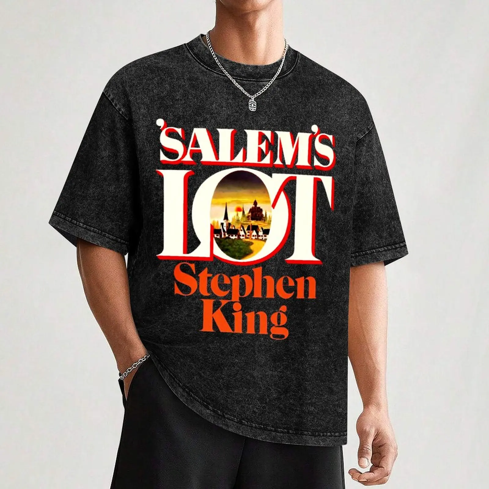 Salem_s Lot- King First Edition Series T-Shirt High Elasticity Sports Tee Shirt