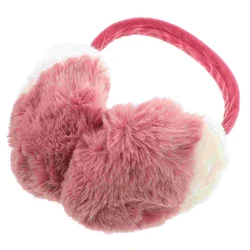 Winter Plush Fuzzy Muff Earmuff Headband Protector Cute Covers Headphones Faux Fur Warmers for Sleeping Kids Headbands