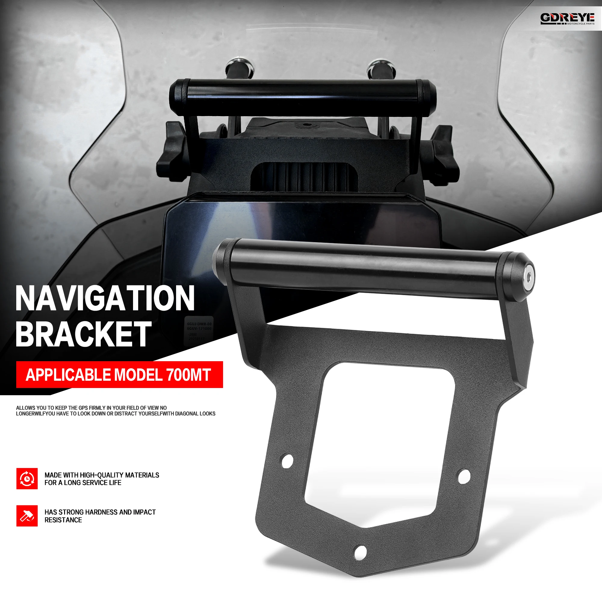 

For CFMOTO 700MT 2025 Motorcycle Accessories GPS Navigation Bracket Mobile Phone Holder Stand 22mm CF700MT 2025