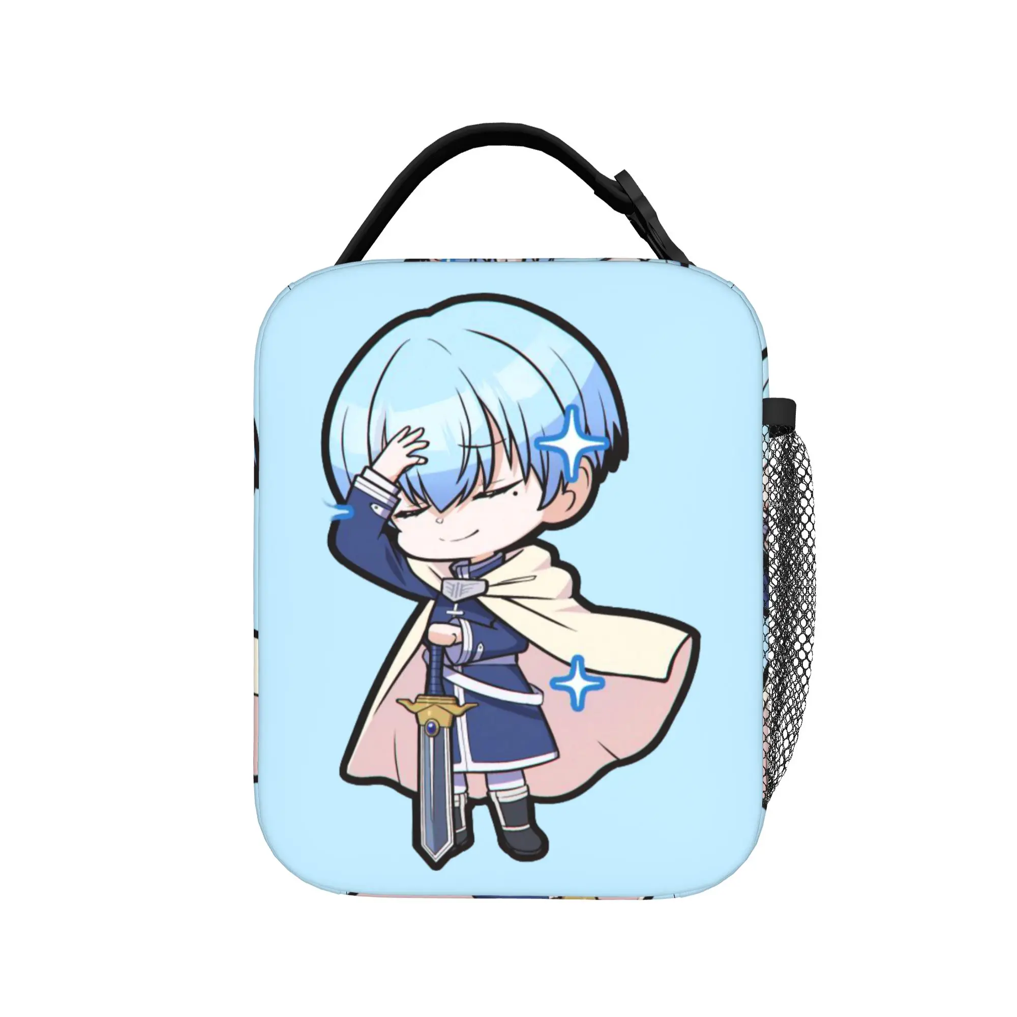 

Frieren Beyond Journey's End Lunch Bag Fashion Lunch Box For Women Office Portable Cooler Bag Oxford Print Thermal Lunch Bags