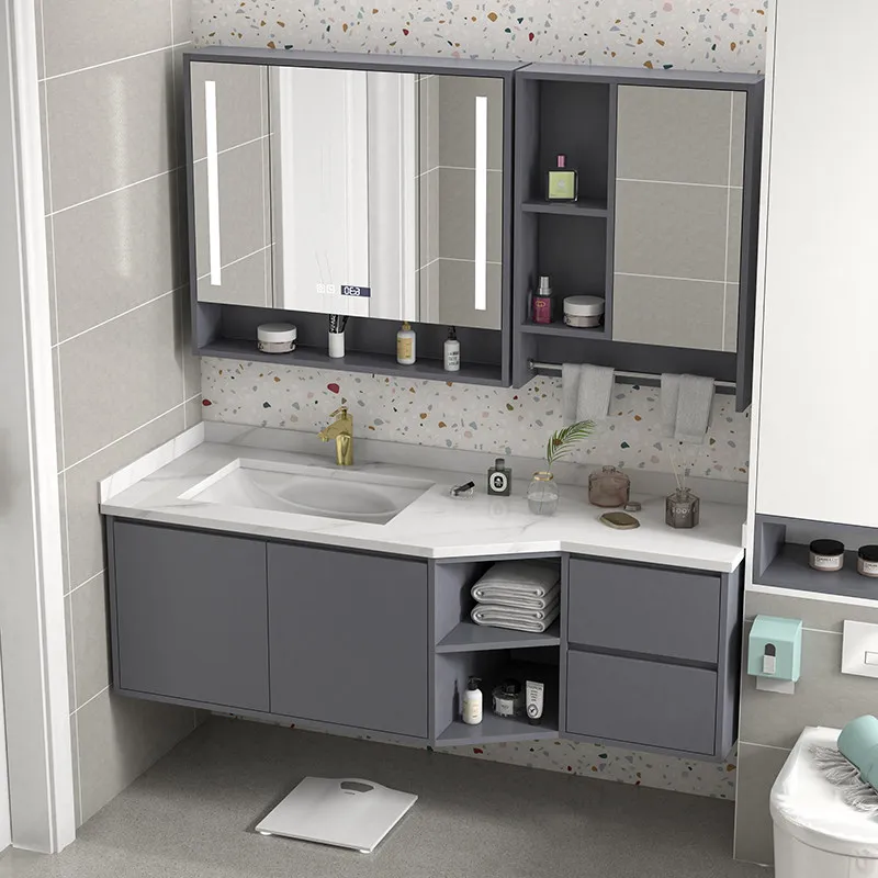 

Bathroom cabinet, wall-mounted irregular washbasin, diagonal washbasin, corner sink washbasin cabinet