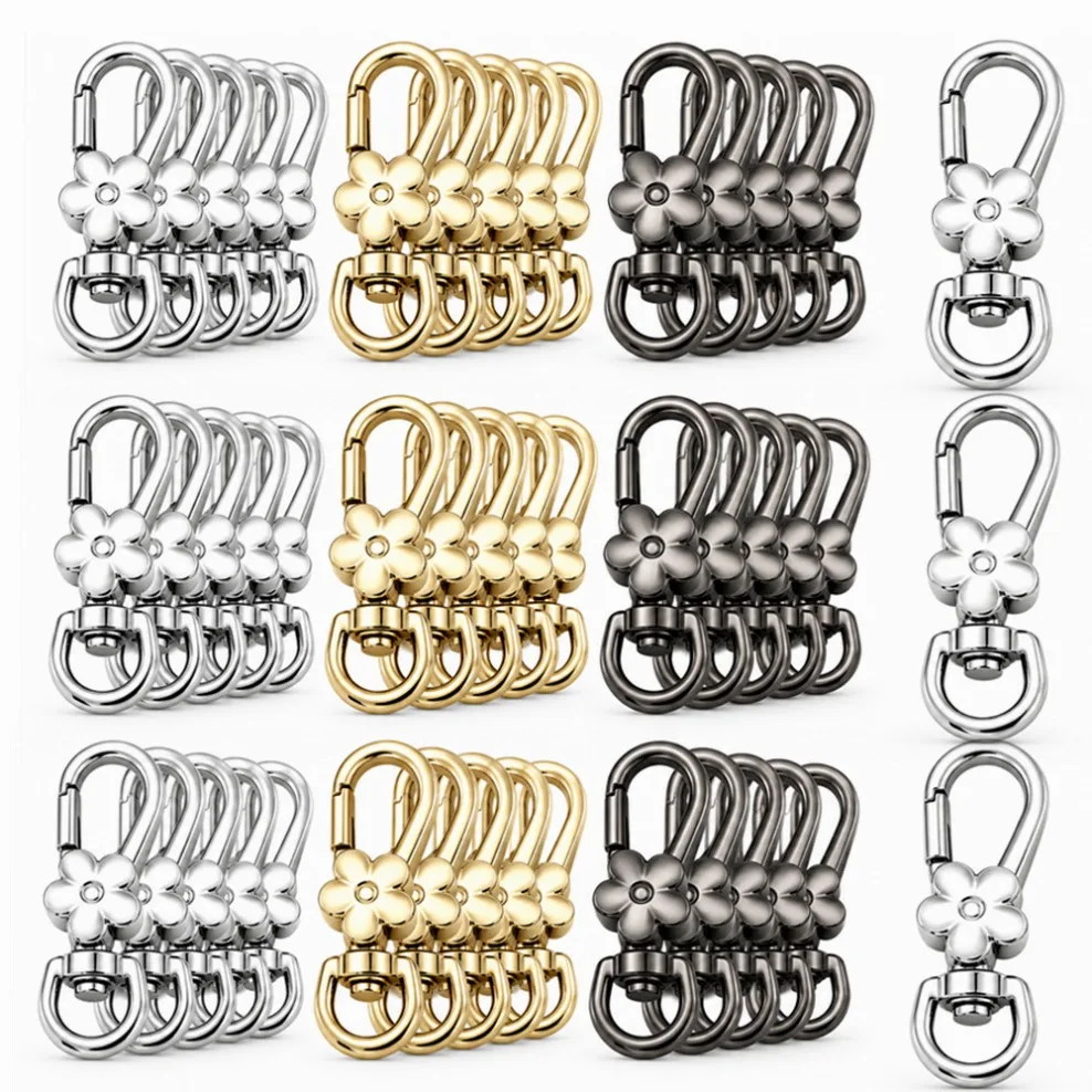 5/100Pcs Zinc alloy Metal Swivel Snap Hooks Trigger Clips Carabiner for Handbag Strap Chain DIY Leather Craft Hardware Kit