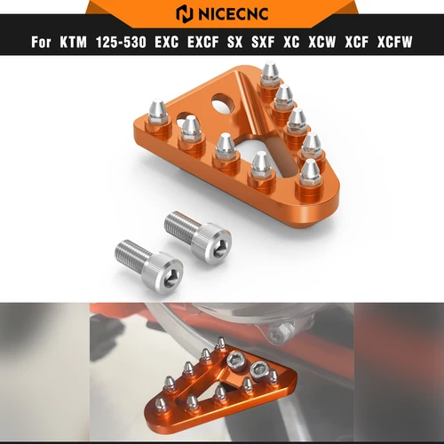 NICECNC para KTM EXC 300 placa de Pedal de freno trasero para KTM EXC-F 350 XCW 500 XCW-F 2017-2024 SX 125 SXF 450 350 XC XCF 2016-2024