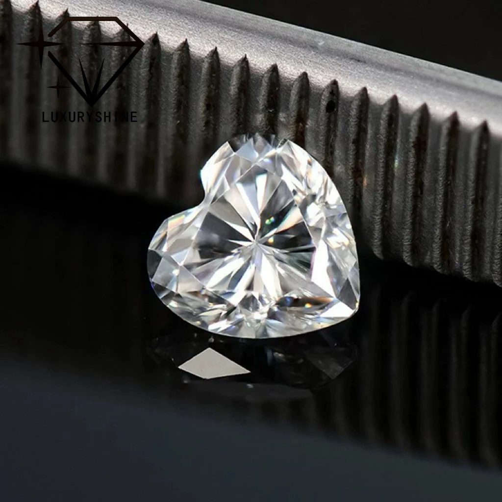 

LuxuryShine VVS2-VS1 D-F Color Heart Excellent Cut Lab Grown Diamond 1CT 2CT 3CT 4CT 5CT Support special custom Jewelry