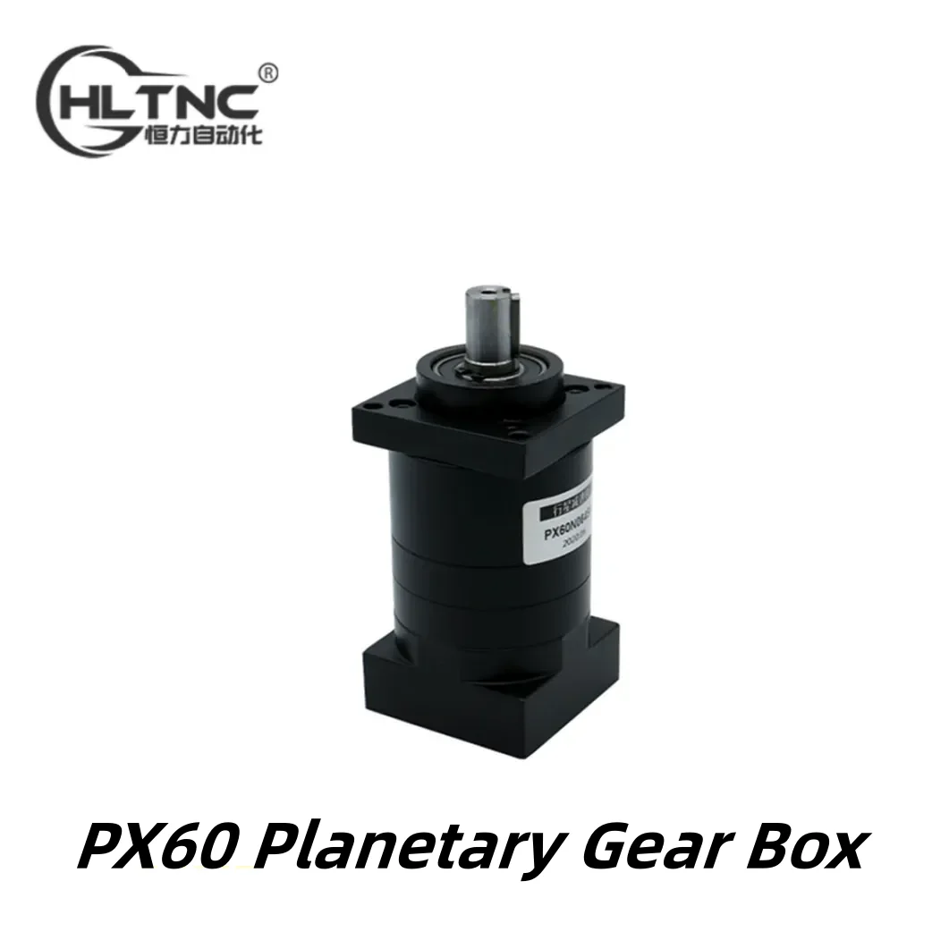 

PX60 NEMA24 Low Noise Ratio 4:1 6:1 10:1 Planetary Gear Reducer Gearbox Suit for Nema24 servo motor High Precision CNC machine
