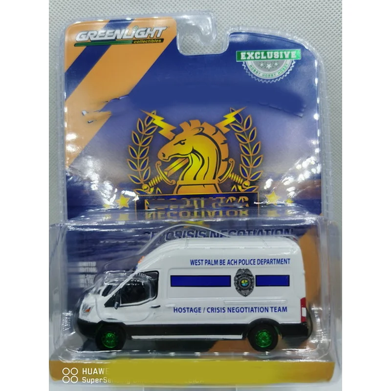 

Green Light 1:64 High-top Police Car Collection Decorative Car Model Adult Souvenir Gift Static Display Hobby Series