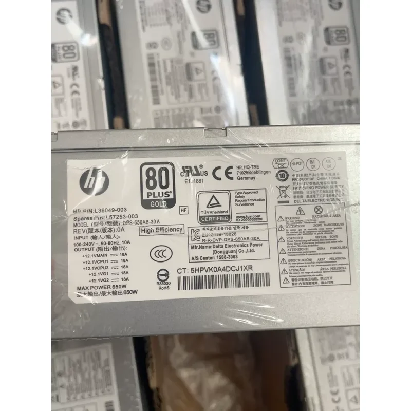 for HP DPS-650AB-30 650W Gold Power Supply Unit New Replacement PSU for HP Workstations and Servers High Efficiency Modular