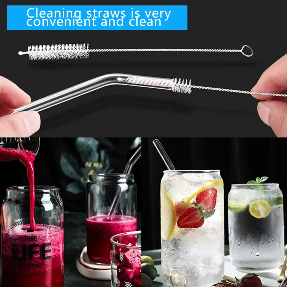 1/10/80Pc Stainless Steel Straw Cleaning Brush Weed Pipe Cleaning Glass Hookah Smoking Cachimba Pipas Fumar Feeding Bottle Brush view 3