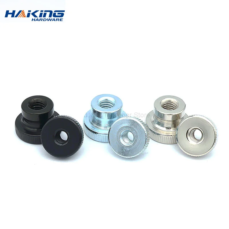 2 / 5 pieces m3 M4 M5 M6 M8 M10 black silver gb806 two-stage adjusting knurled tap hand tighten thumb nut 3D printer curtain