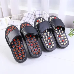 Massage Slippers Taiji Rotating Massage Orbs With Spines Foot Point Health Care Flat Shoes Indoor Low-heel Leisure Plus Size