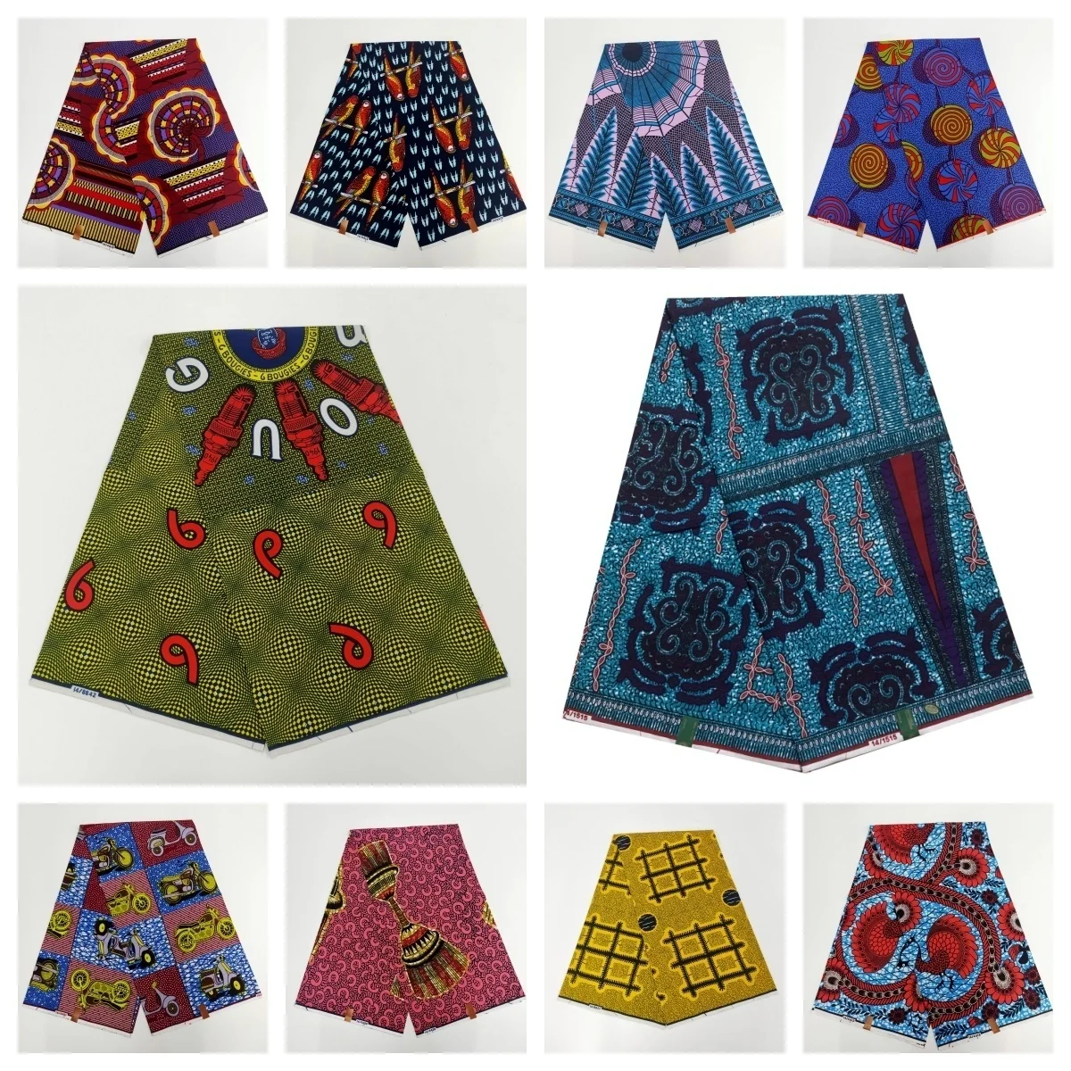 

Ankara Fabric African Real Wax Print 100% Cotton Sewing Material For Dress 2025 High Quality Wax Tissu Africain Cotton Wax 6yard