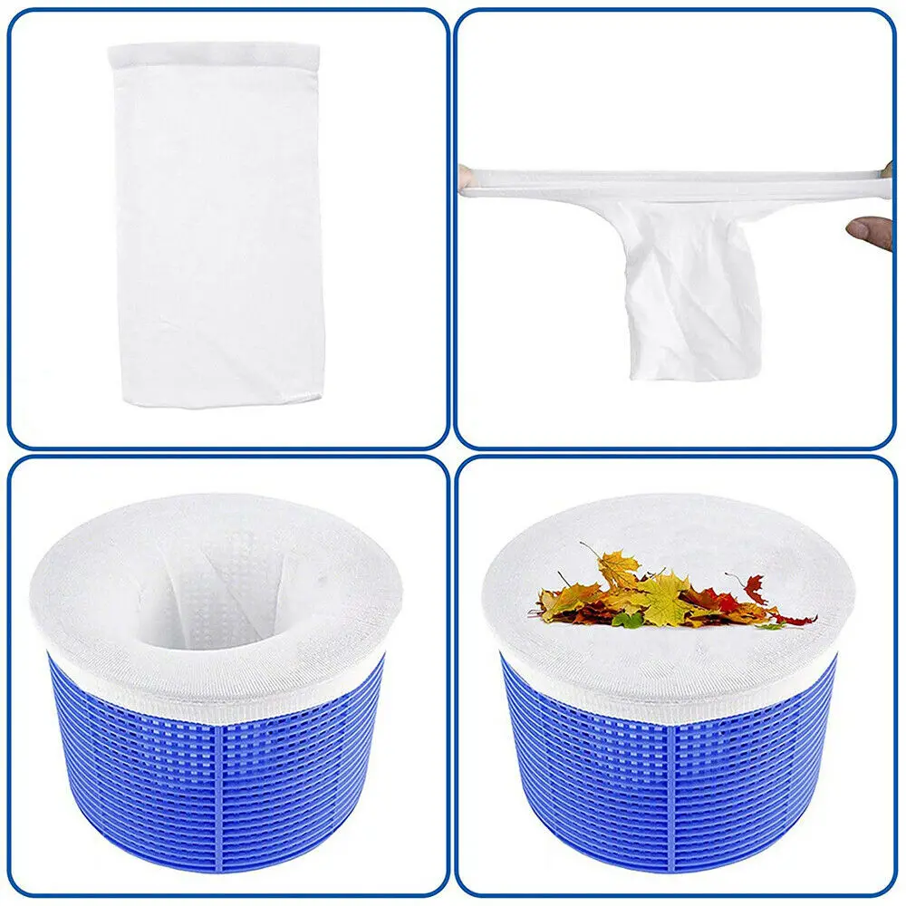 

Garbage Cover Pool Skimmer Socks Replacements Saver Sock Accessories Bag Basket Elastic Filter Nylon Parts Home