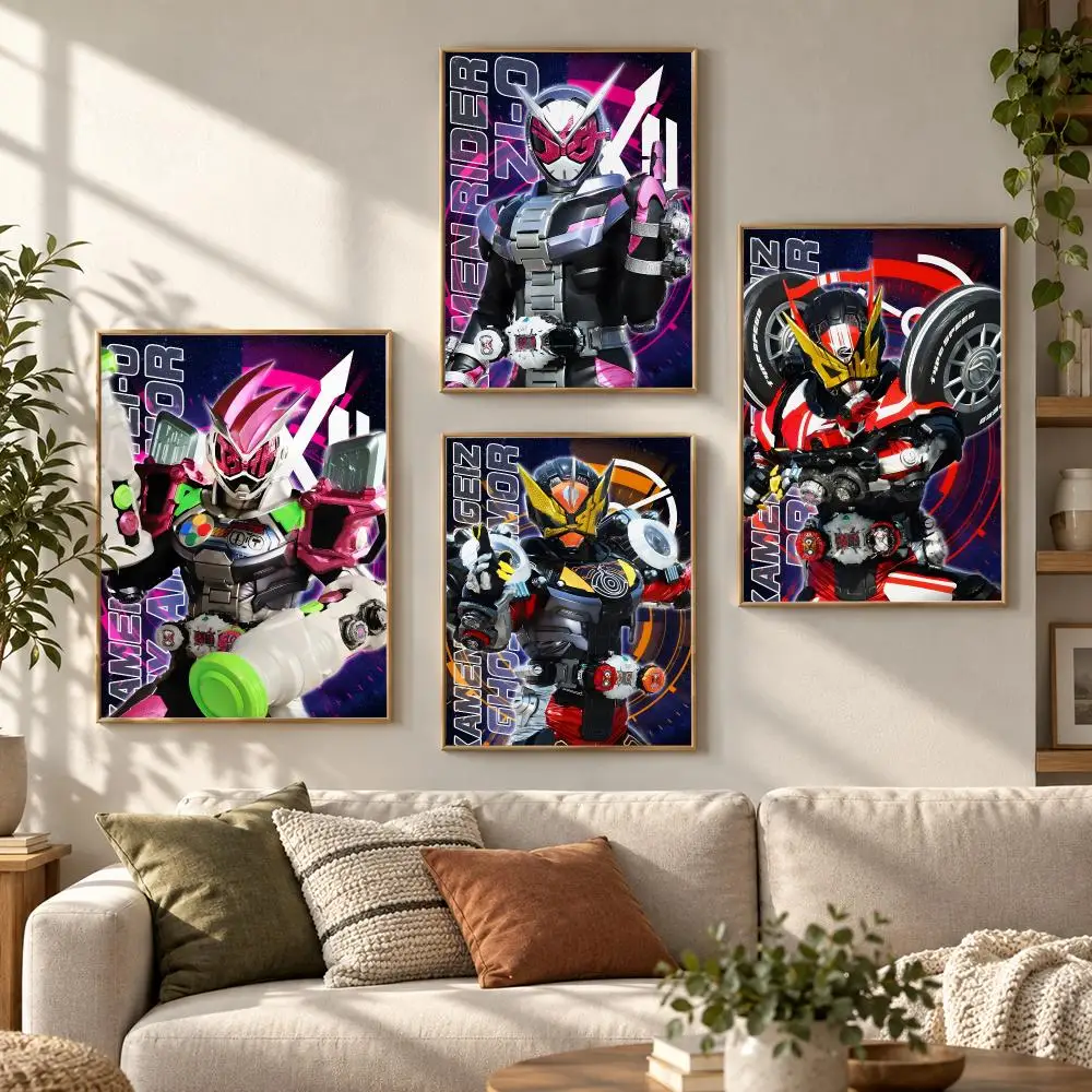 Kamen Rider Zi-O Second Tokusatsu Hero Action Series Poster Contemporary Wall Art Print for Bedroom & Living Room, Unframed
