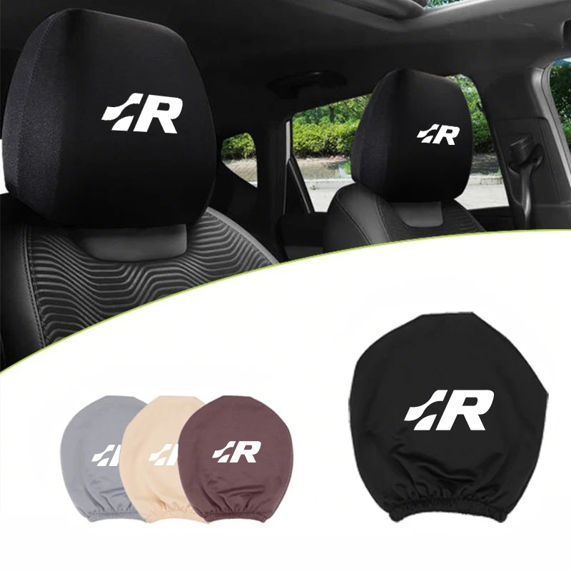

Universal Car Headrest Cover Protective Pad Protectors Accessories For VW R GTI T5 Scirocco Polo T5 Passat B6 Golf Tiguan