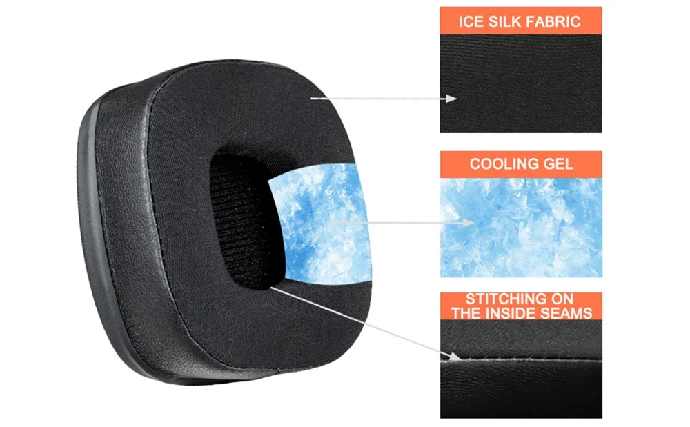 وسادات أذن بديلة من جل التبريد الرياضي لسماعات الرأس Marshall Major I/II/III/IV/V ANC، وسائد أذن لسماعات الرأس