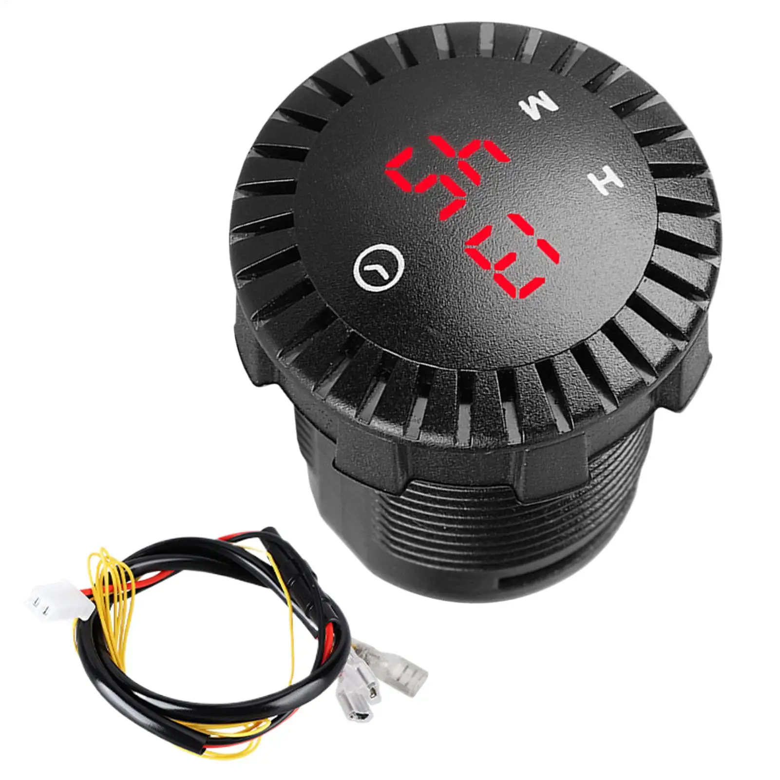 Mini Boat Clock Waterproof LED Display 12 Volt 24 Volt Motorbike Mount Digital Clock For Men Women Drivers Owners Commuting