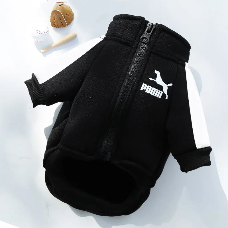 Designer Winter Pet Dog Sweatshirt Clothes for Small Medium Dogs,Warm Fleece Zipper Dog Jacket,Chihuahua French Bulldog Jacket