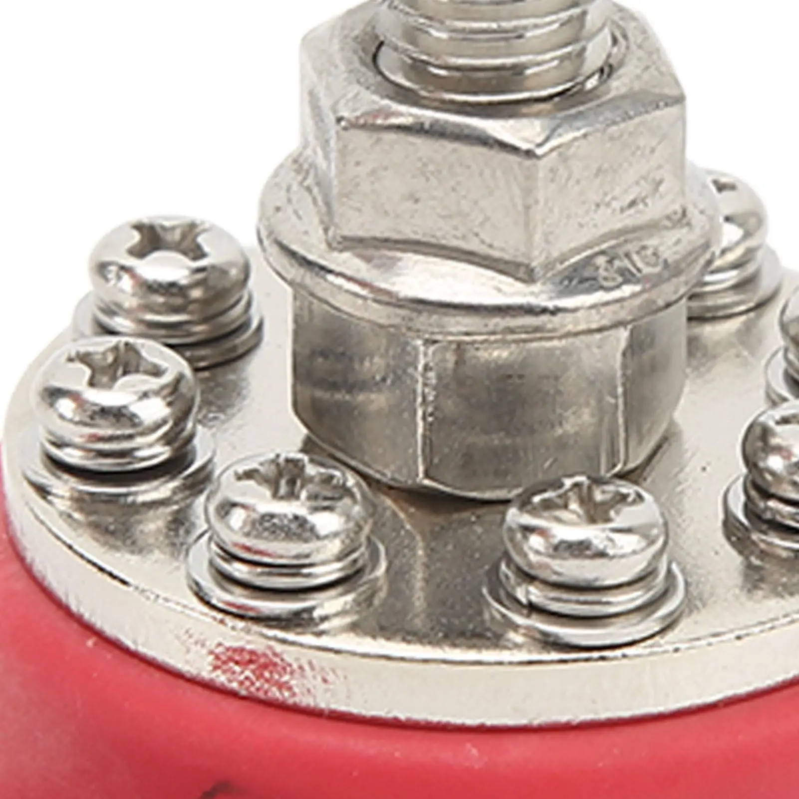 3/8in الأحمر M10 واحد مسمار محطة توزيع الطاقة 12 فولت 48 فولت بطارية تقاطع آخر حافلة بار كتلة مسمار للسيارات RVs السفن الشاحنات