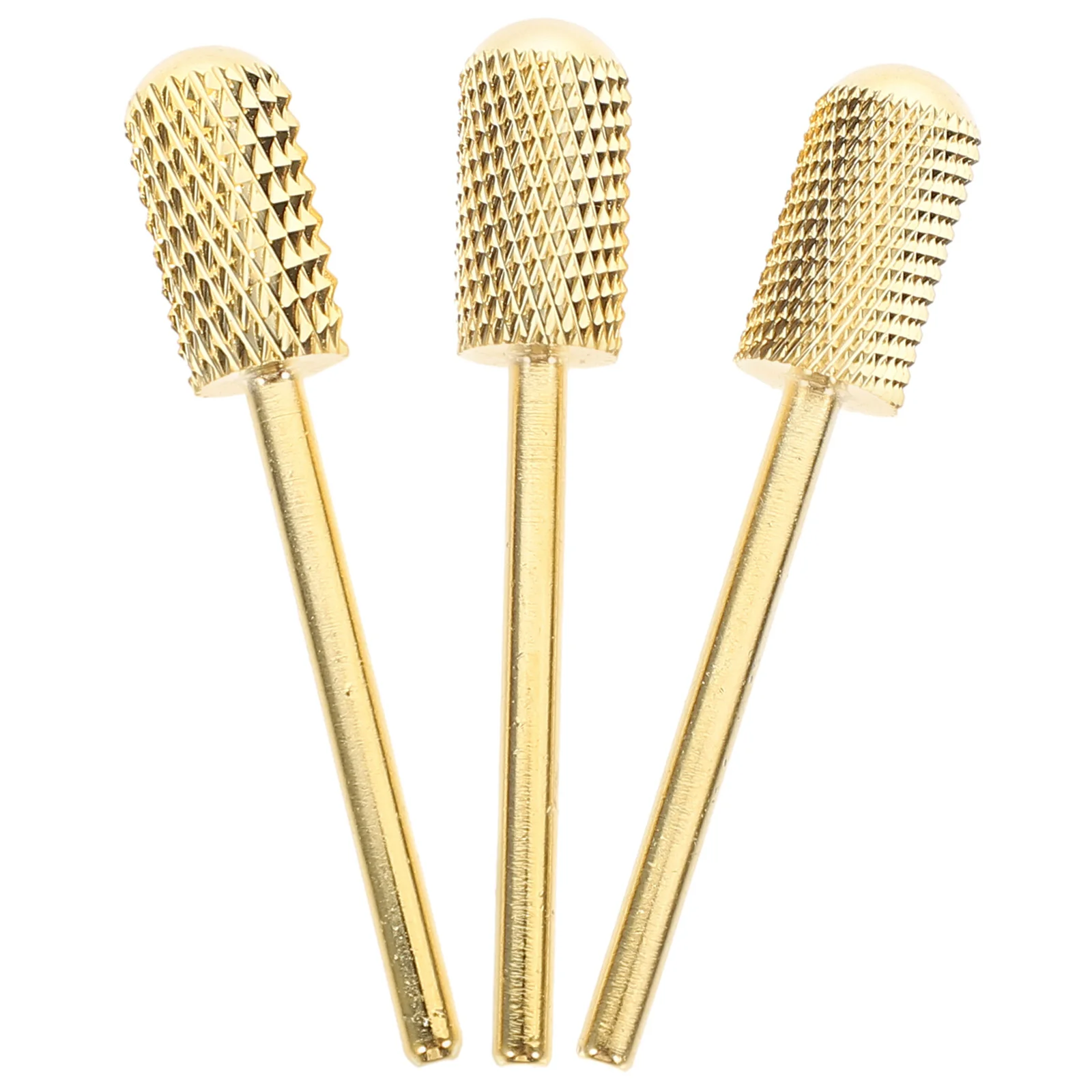 Cuticle Drill Bits Golden Tungsten Steel for Nails Alloy Manicure Accessories Polishing Tools