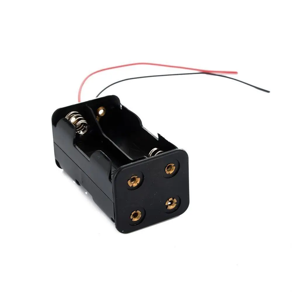 

Back 4 * AA Batteries Case Box With Wire Leads Holder Case AA Battery Holder 4 x AA Battery Back Battery Case Battery Storage