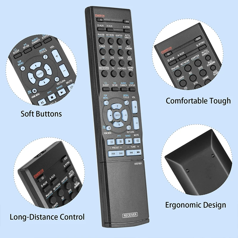 AXD7631 Remote Control For Pioneer AV Receiver VSX-S300 VSX-S310 VSX-S300-K VSX-S300-S VSX-S500-S VSX-S500-K VSX-S300-K/SYXCN8 - Image 2