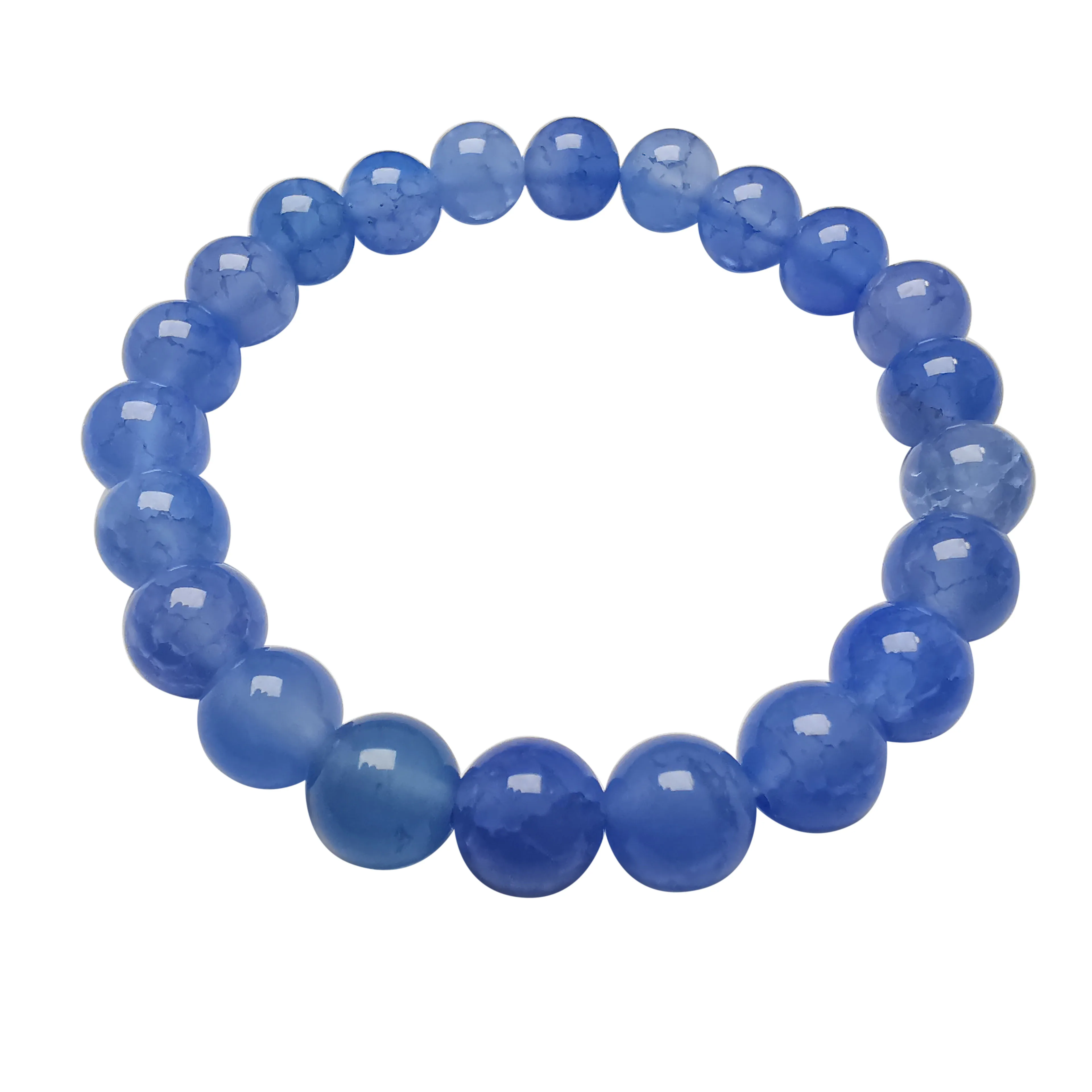 

Blue Dragon Vein Agate Energy Bracelet