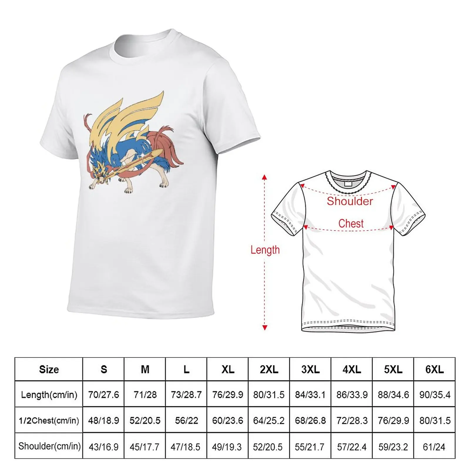 Zacian Classic T-Shirt customized t shirts cute tops Anime t-shirt fruit of the loom mens t shirts