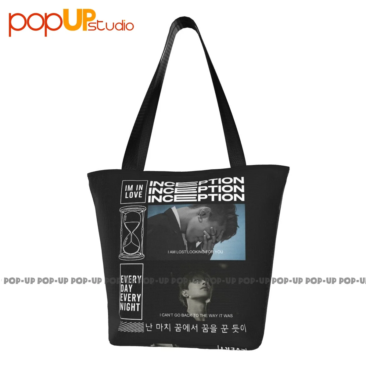 Ateez Inception Kpop Ladies Handbags Tote Bag Shopping Bag Shopper Purses