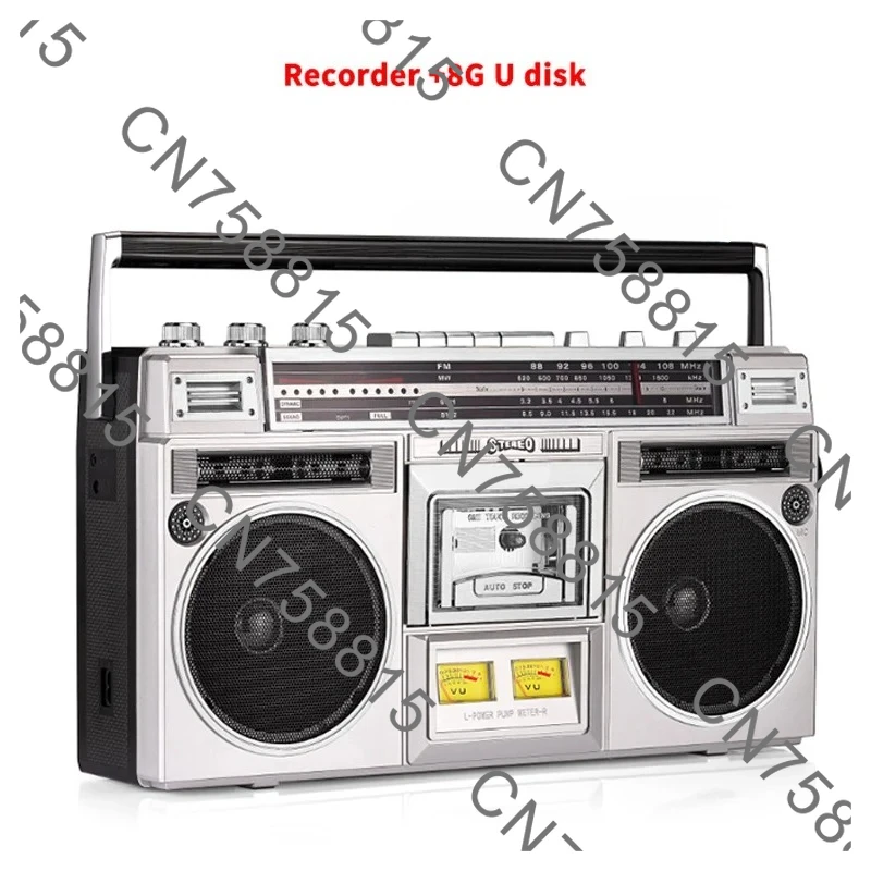 Retro Cassette Player Retro Tape Player Radio Transcription Receiver Bluetooth Speaker TF Card FM Caixa De Som Bluetooth