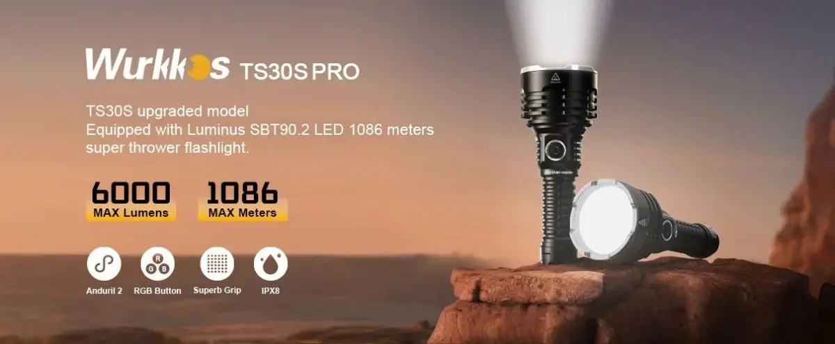 Imagem -05 - Lanterna Recarregável Wurkkos-ts30s Pro 6000 Lumen Usb c